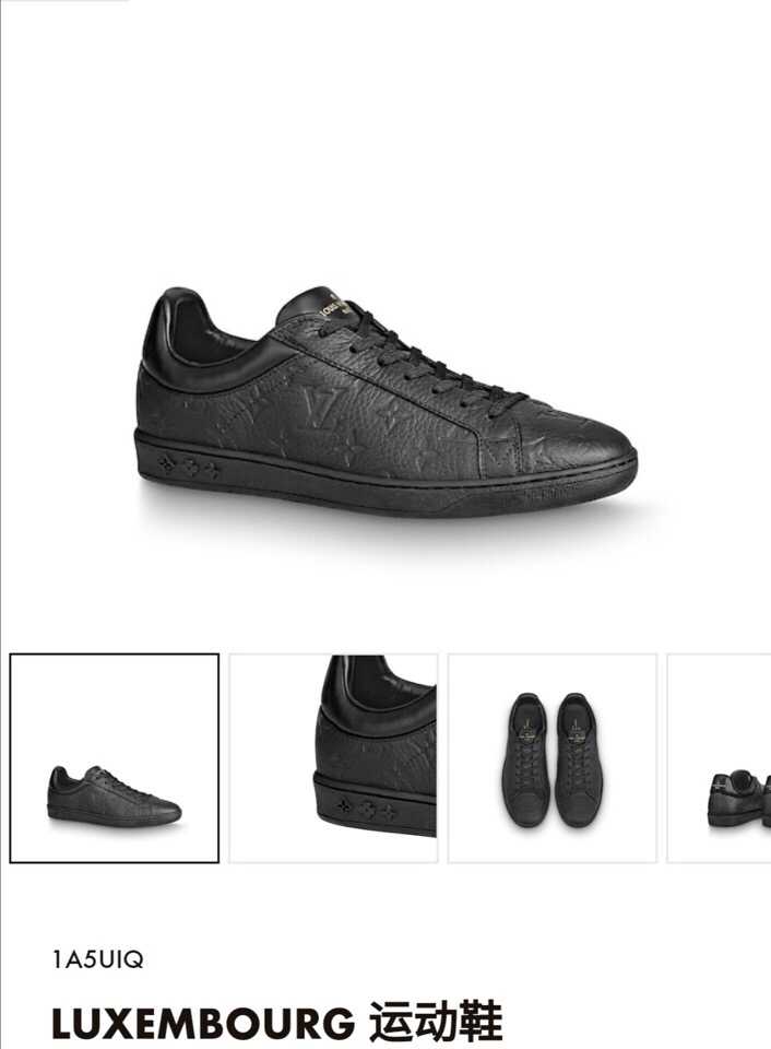 lv黑色运动板鞋