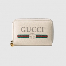 Gucci标识印花皮革 古驰女士卡片夹496319 0GCAT 8820