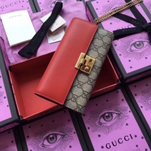 古驰 Gucci 453506 顶级原单品质 pvc红皮 钱包 女士钱包