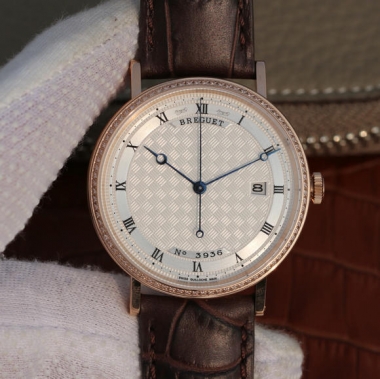 FK宝玑经典5177系列行业唯一正品开模提升9015的Cal.777机芯，皮表带，男士手表