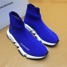 Balenciaga巴黎世家 原单品质弹性针织面料SPEED运动鞋 蓝色
