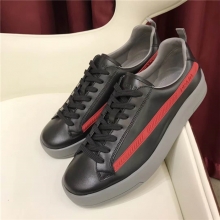 PRADA 普拉达男鞋 原厂皮料 PRADA板鞋 官方最新款 黑色