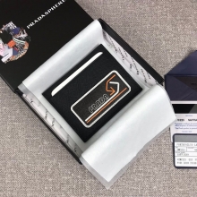 原单代购级2018最新摩登态度系列PRADA男士卡片夹专柜最新款式2MC223黑色+橙色