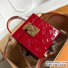lv精仿M53464红色盒子女士手提包