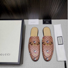 原单Gucci古驰Disney x Gucci Princetown系列双G扣拖鞋