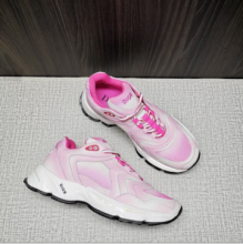 原单Dior迪奥情侣款CD1爆款运动鞋粉红色经典跑步鞋