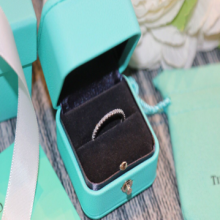 原单Tiffany& Co. 蒂芙尼经典单排满钻戒指