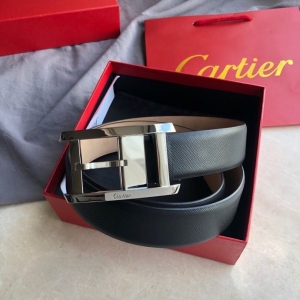 原单Cartier卡地亚精致针式扣搭配头层牛皮树膏3.5cm男款腰带