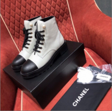 复刻Chanel香奈儿秋冬新款原厂牛皮短靴