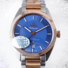 欧米茄omega尊霸GLobemaster系列蓝色背面高端钢带腕表