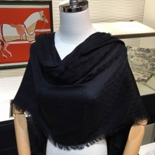 Dior迪奥丝巾暗纹提花100%山羊绒围巾