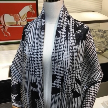 Dior原单迪奥银线叶片100%顶级纯羊绒围巾