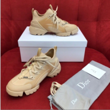 原单Dior迪奥Dior Fusion系列氯丁胶片棕色运动鞋