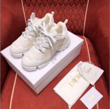 Dior迪奥Dior Fusion系列氯丁胶片白色运动鞋