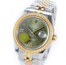 劳力士Rolex经典蚝式恒动日志型系列电镀18K金腕表