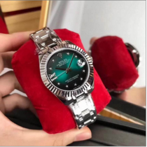 劳力士Rolex日志型系列蓝宝石镜面9点位镶嵌钻石女士手表