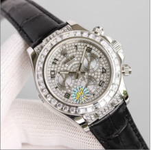 劳力士Rolex迪通拿新款满钻定制版7750机芯机械男士手表