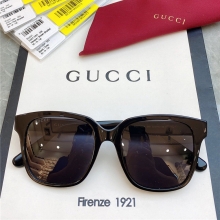 GUCCI古驰双G Logo果冻色系列时尚大框太阳眼镜