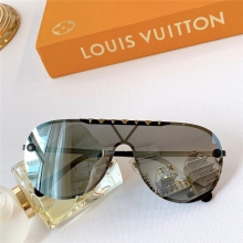 LV路易威登铆钉装饰连体风镜太阳眼镜