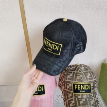 芬迪棒球帽2021官网新品男女同款FENDI帽子黑色