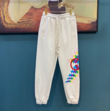 Gucci古驰型号2001-161彩虹色流星图案运动卫裤