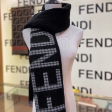 高仿Fendi2021年新款男女同款双面提花围巾