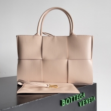 高仿Bottega Veneta編織超大矩形托特包Intrecciato拼皮革托特手袋